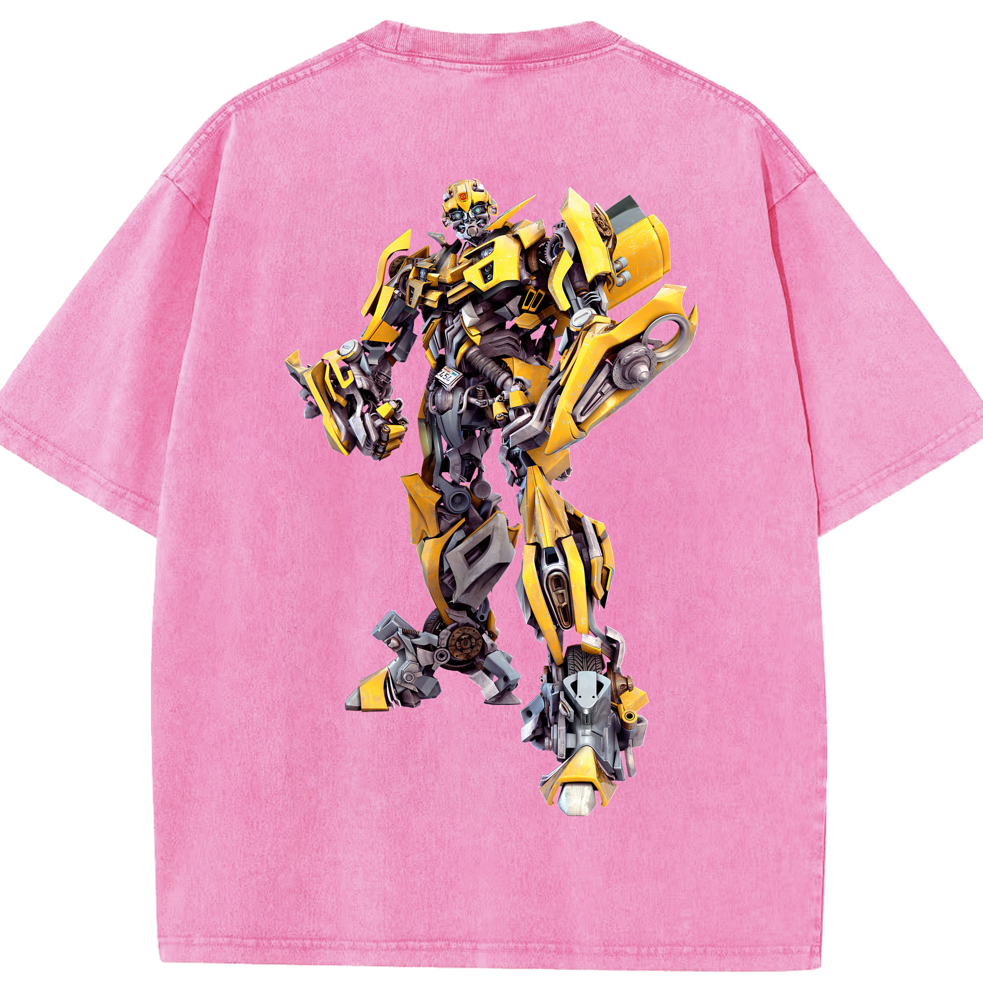 （画像用） Transformers トランスフォーマー 綿100% ヴィンテージ風 半袖Tシャツ（背面プリント）